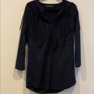 Zara Fringe Mini Dress/ Tunic